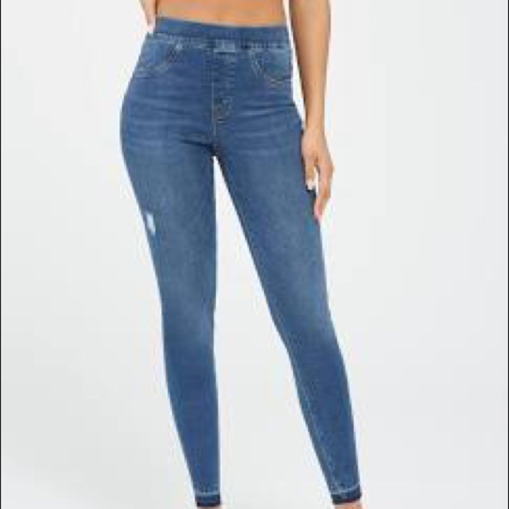 Spanx Distressed Ankle Skinny Jean